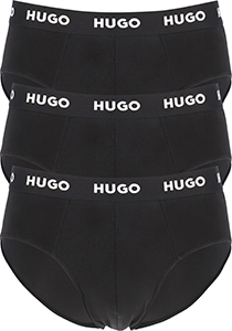 HUGO hipster briefs (3-pack), heren slips, zwart
