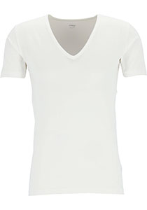Mey Dry Cotton functional T-shirt (1-pack), heren T-shirt regular fit diepe V-hals, wit