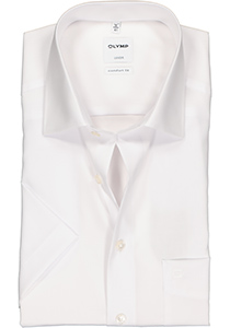 OLYMP Luxor comfort fit overhemd, korte mouw, wit