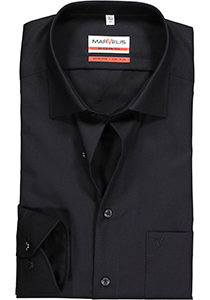 MARVELIS modern fit overhemd, mouwlengte 7, zwart