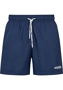 HUGO Haiti swim shorts, heren zwembroek, donkerblauw dessin