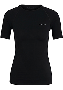FALKE dames T-shirt Warm, thermoshirt, zwart (black)