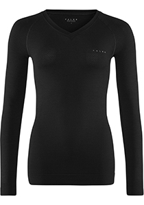 FALKE dames lange mouw shirt Wool-Tech Light, thermoshirt, zwart (black)