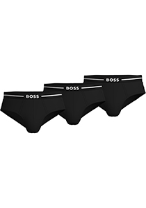 HUGO BOSS Bold hipster briefs (3-pack), heren slips, zwart