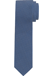OLYMP smalle stropdas, marineblauw dessin