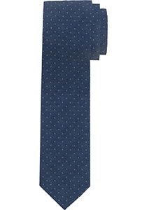 OLYMP smalle stropdas, neurenbergs blauw dessin