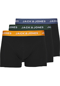 JACK & JONES Jacgab trunks (3-pack), heren boxers normale lengte, donkergroen en zwart