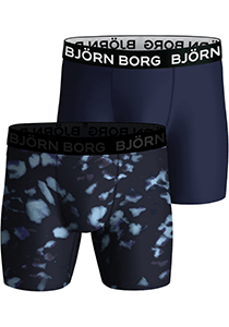 Bjorn Borg Performance boxers, microfiber heren boxers lange pijpen (2-pack), multicolor