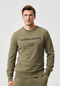 Bjorn Borg Logo Crew, olijfgroen