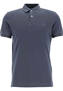 Marc O'Polo shaped fit polo, heren poloshirt, donkerblauw