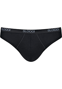 Sloggi Men Basic Mini, heren slip met smalle zijkanten (1-pack), zwart