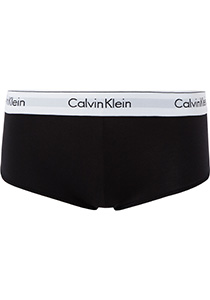 Calvin Klein dames Modern Cotton hipster slip, boyshort, zwart