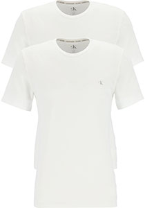 Calvin Klein CK ONE cotton crew neck T-shirts (2-pack), heren T-shirts O-hals, wit