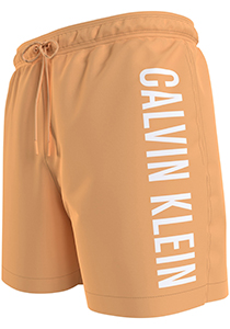 Calvin Klein Medium Drawstring swimshort, heren zwembroek, licht oranje