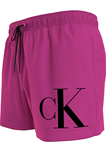 Calvin Klein Short Drawstring swimshort, heren zwembroek, fuchsia roze
