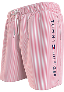 Tommy Hilfiger Medium Drawstring swimshort, heren zwembroek, roze gestreept