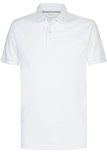 Profuomo slim fit heren polo, wit