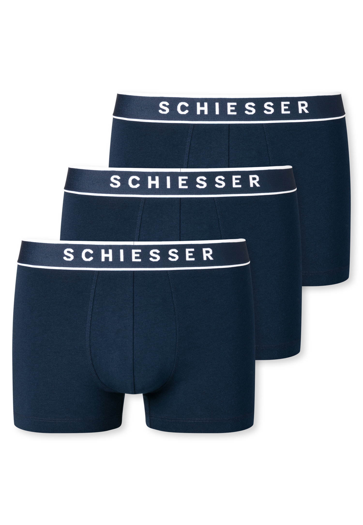 SCHIESSER 95/5 shorts (3-pack), donkerblauw