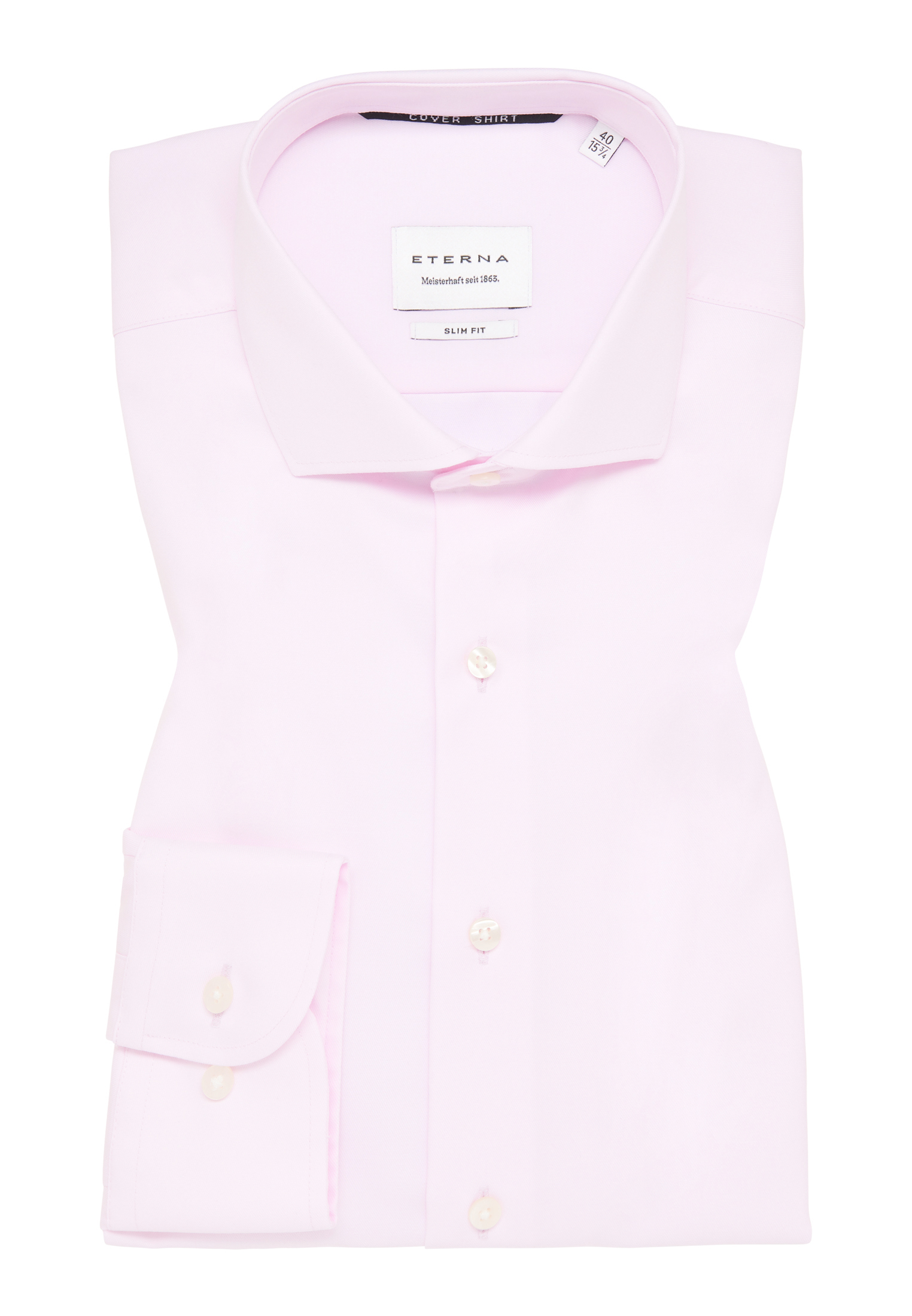 ETERNA slim fit overhemd, twill, roze