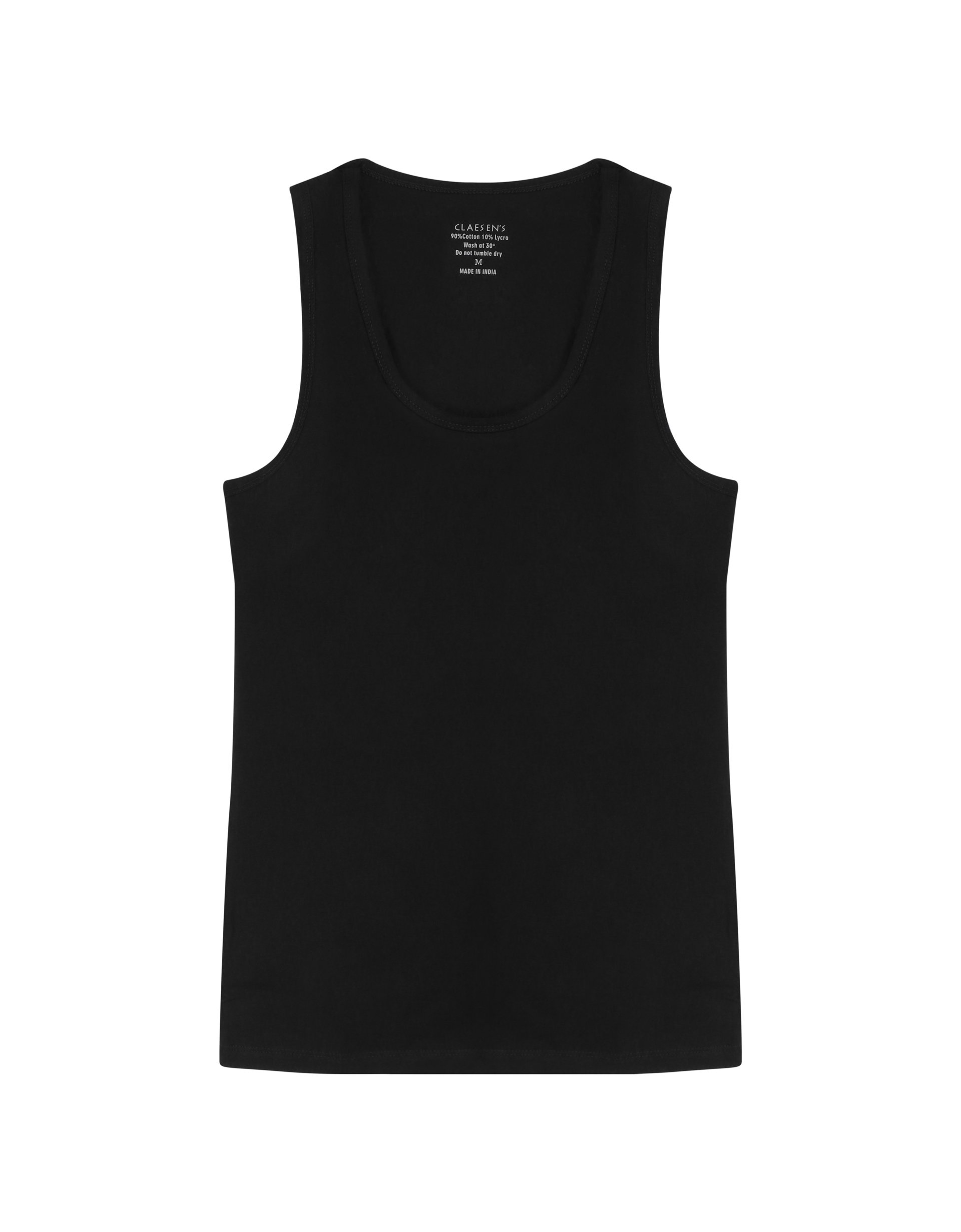 Claesen's dames Basics singlet (1-pack), hemd, zwart