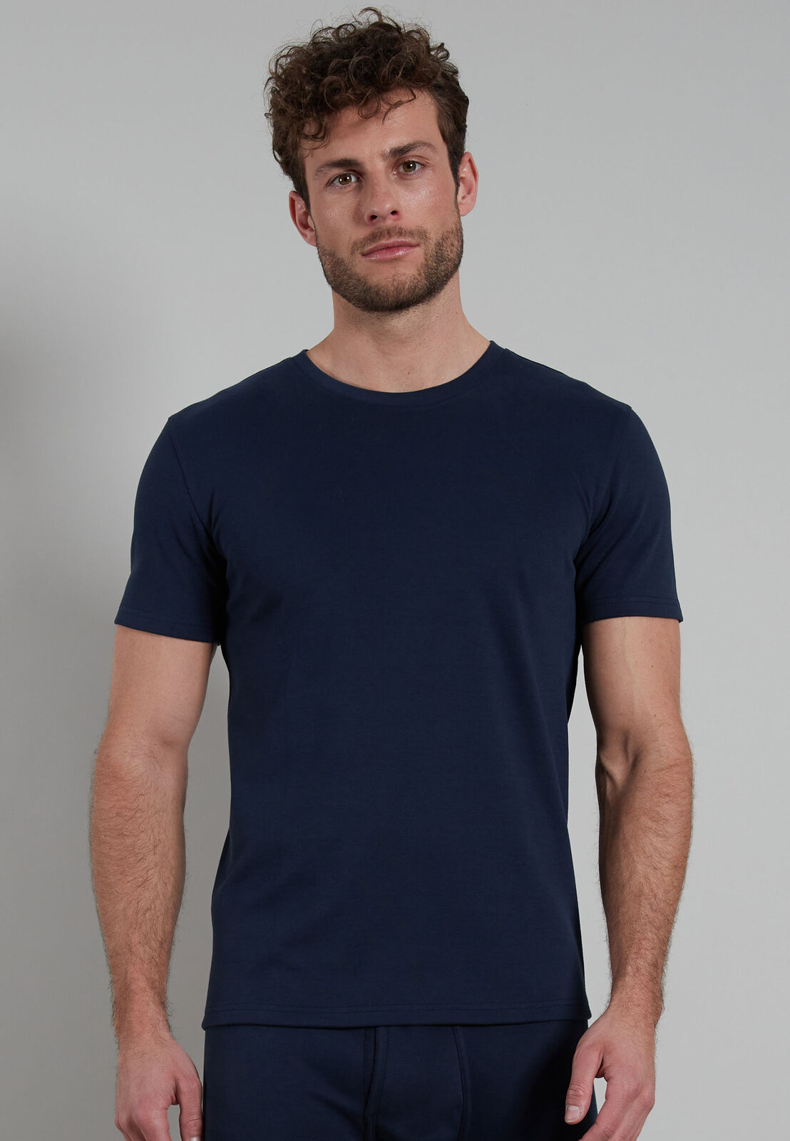 Gotzburg heren T-shirt met O-hals (1-pack), donkerblauw
