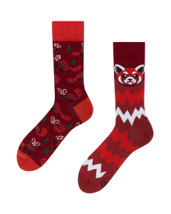 Many Mornings unisex sokken, Red Panda